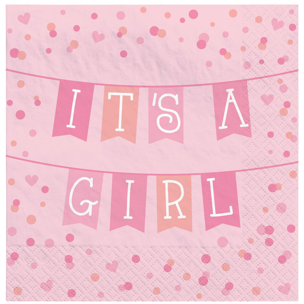 It's a Girl Lunch size Paper Napkins