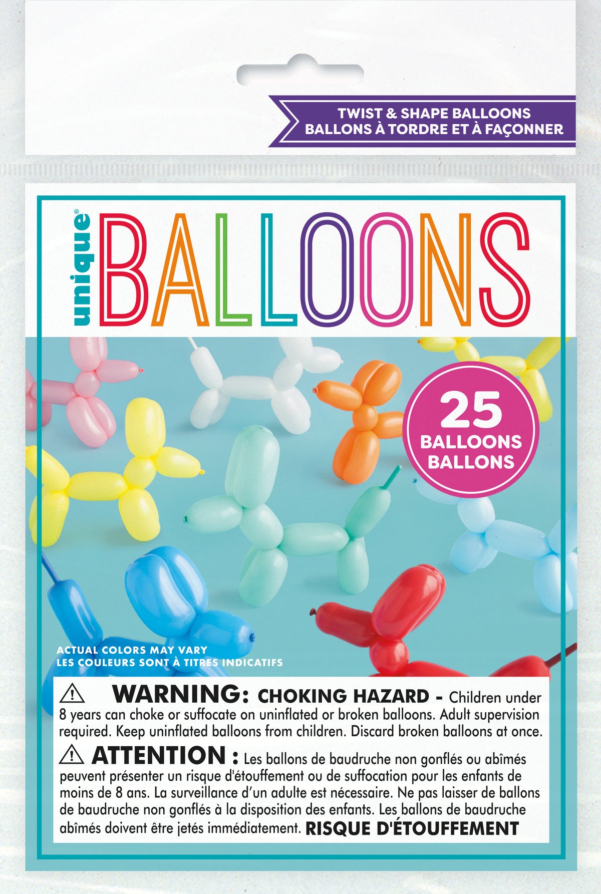 Twist & Shape Balloons – 25 Animal Balloons for Party Fun & Balloon Art