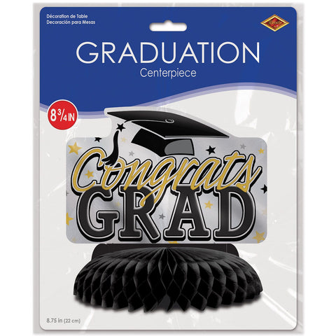 Congrats Grad graduation centerpiece displayed inside retail packaging