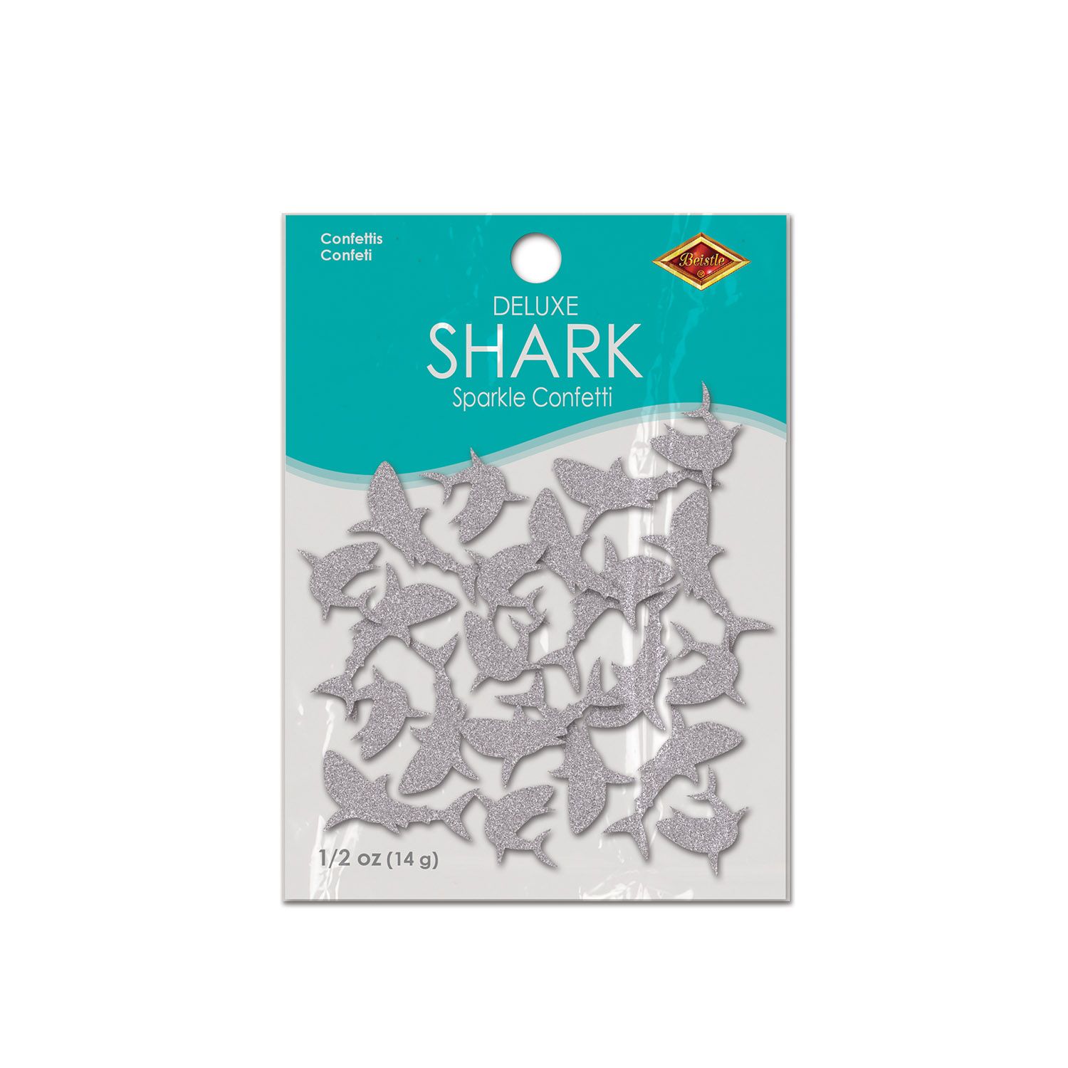Shark Deluxe Sparkle Confetti packaging 1/2 oz bag