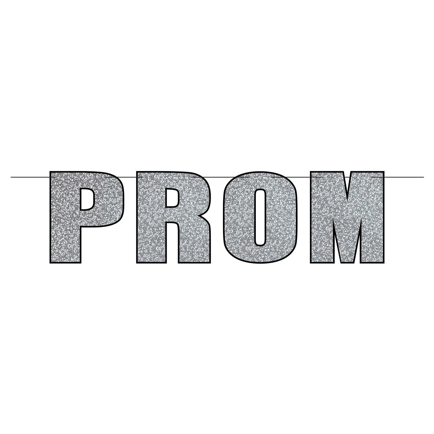 Silver glitter prom streamer banner 6 foot party decoration available in Manahawkin, NJ