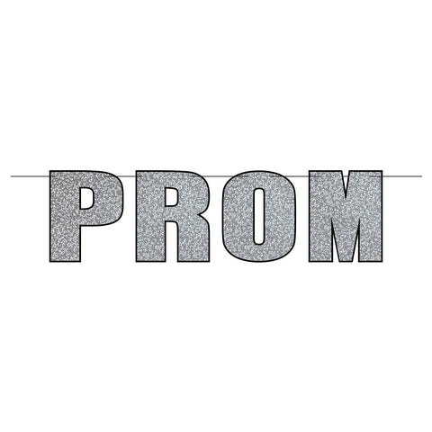 Silver glitter prom streamer banner 6 foot party decoration available in Manahawkin, NJ