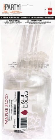 Blood Bag 9oz Drink Pouch Kit to make 8 Drink Pouches