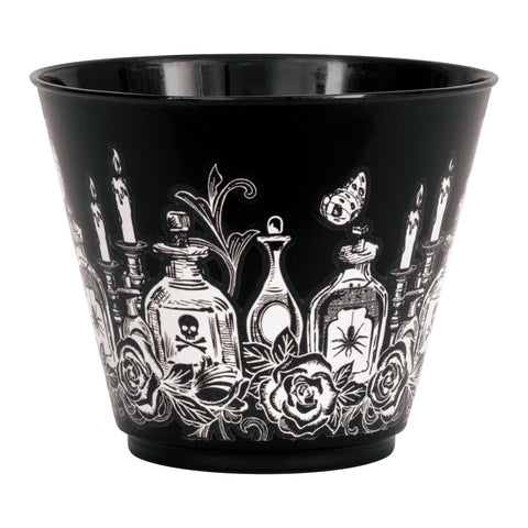 Sketchy Skull 9oz Reusable Plastic Tumblers  8ct