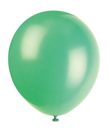 12 Latex Balloons  10ct - Emerald Green"