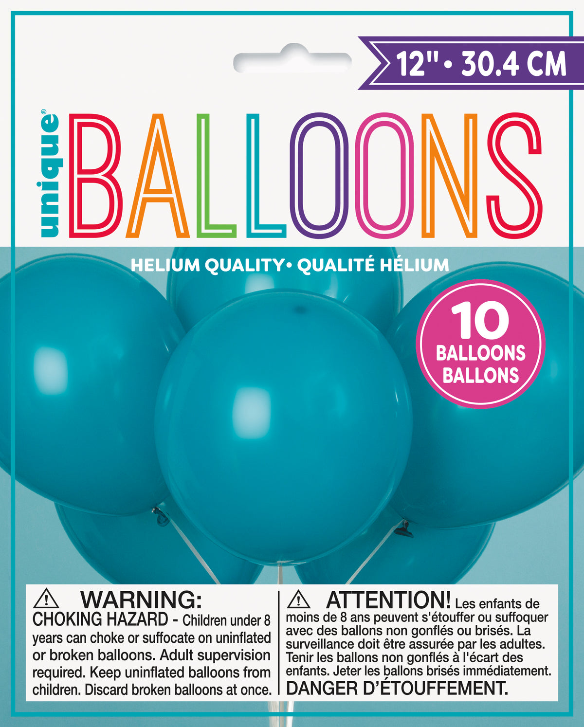 12" Latex Balloons  10ct - Teal