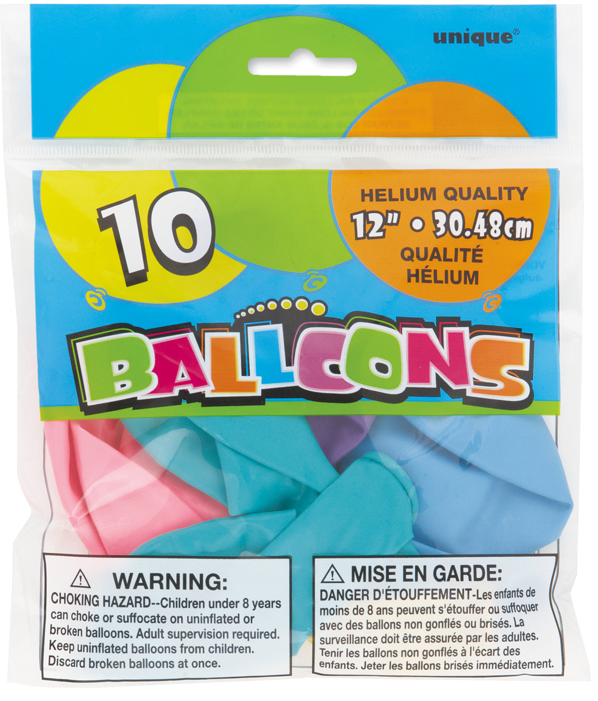 12" Latex Balloons  10ct - Assorted Pastel