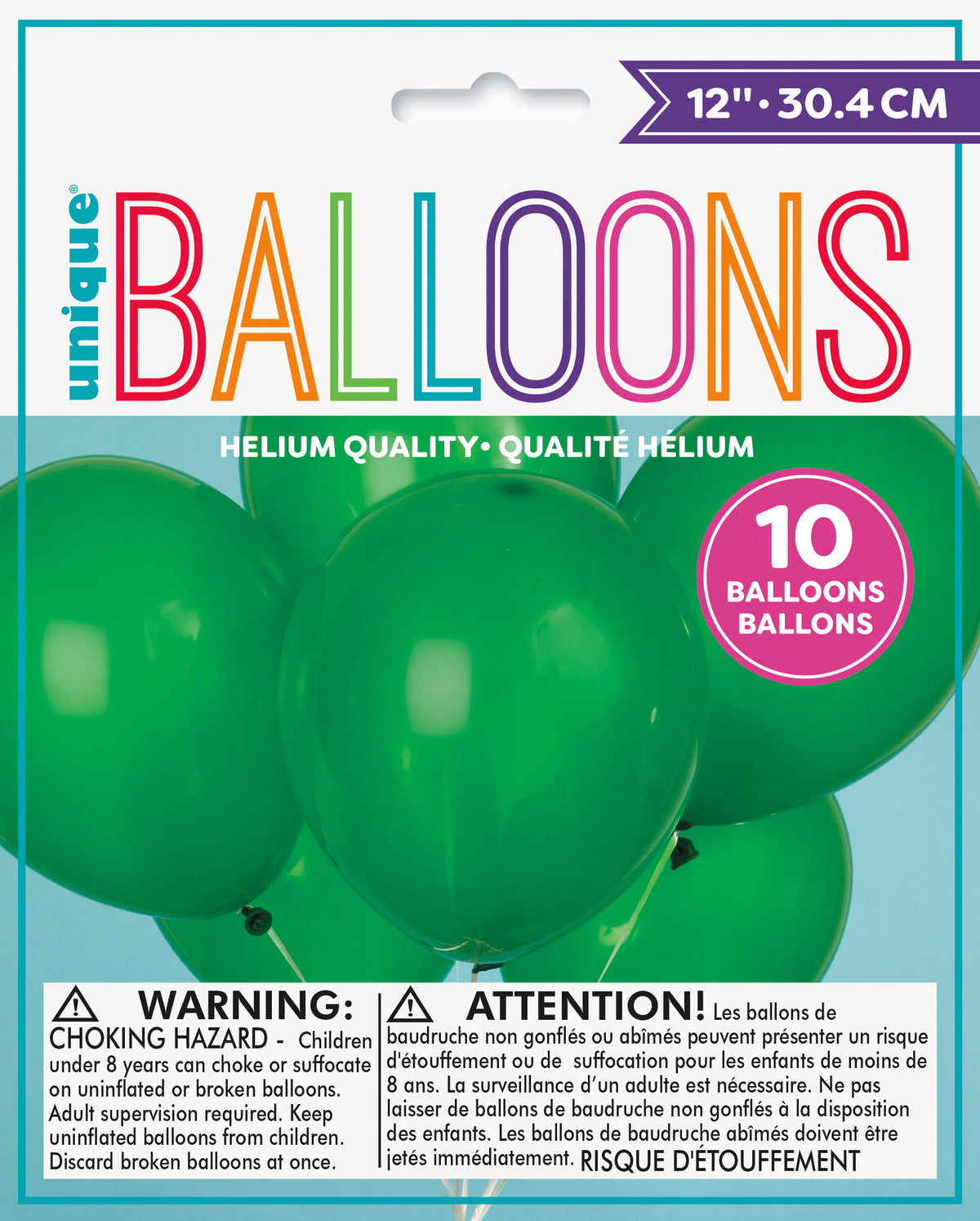 12 Latex Balloons  10ct - Forest Green"
