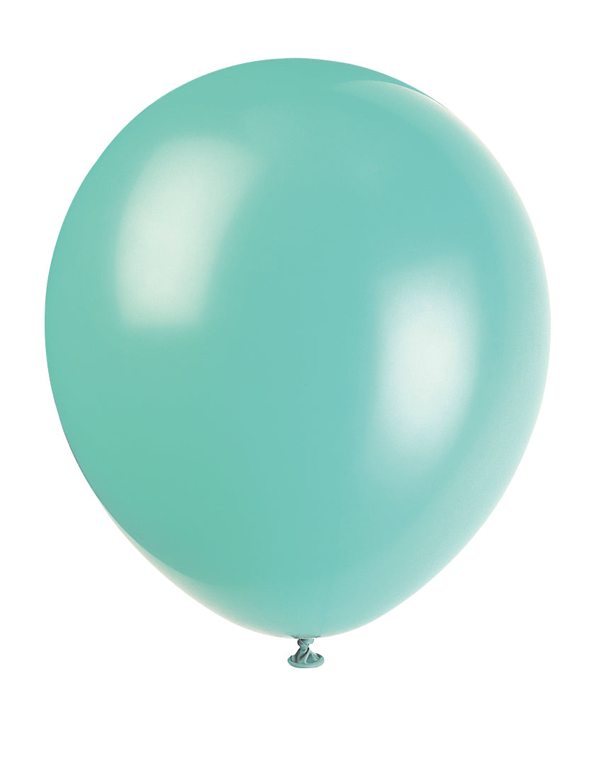 Sea foam Aqua 12" Helium QUALITY Latex Balloons 10ct