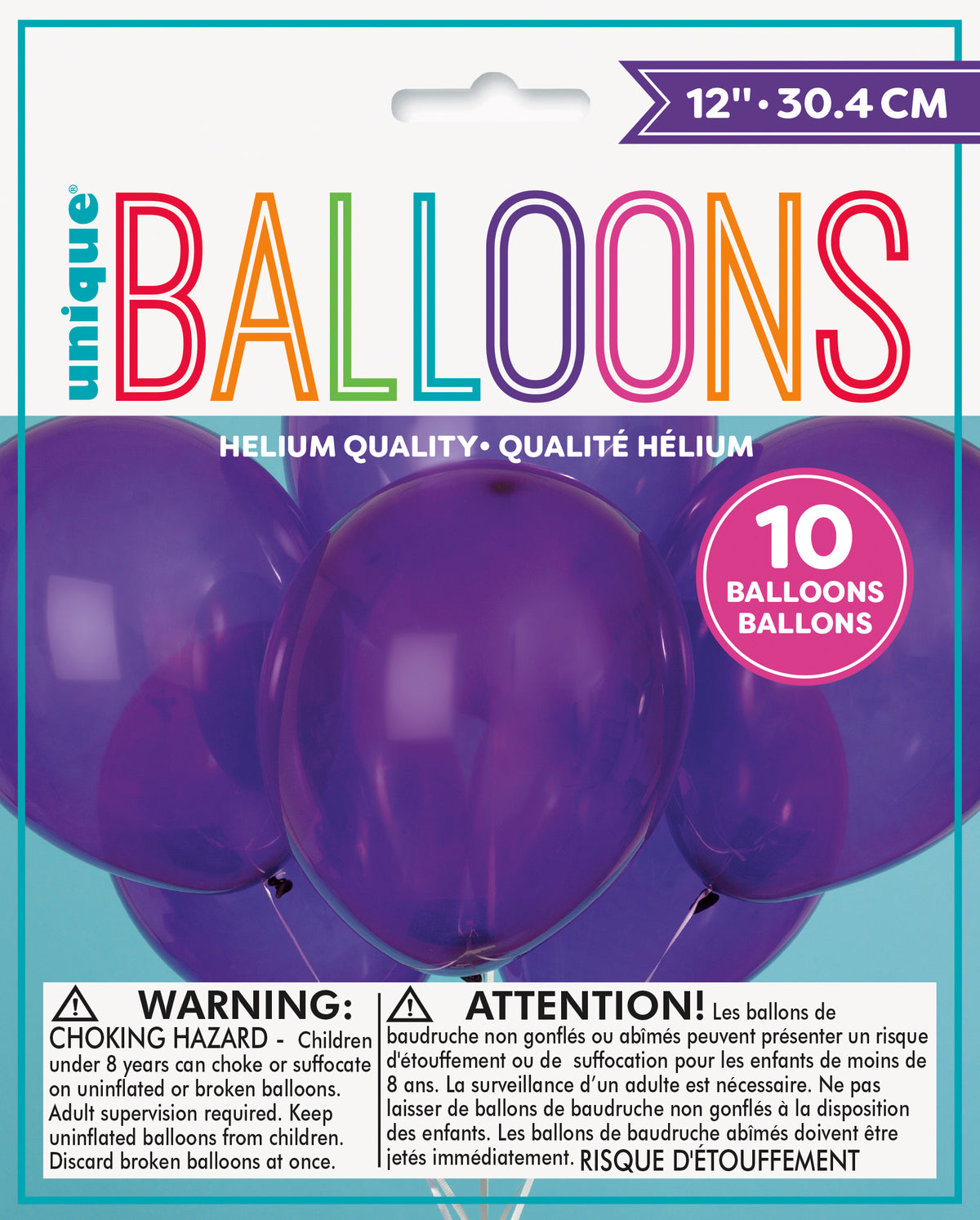 12" Latex Balloons  10ct - Amethyst Purple