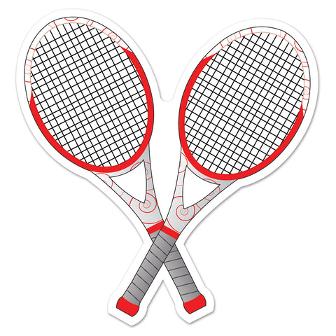Tennis Racquets Cutout 10" Printed 2 sides