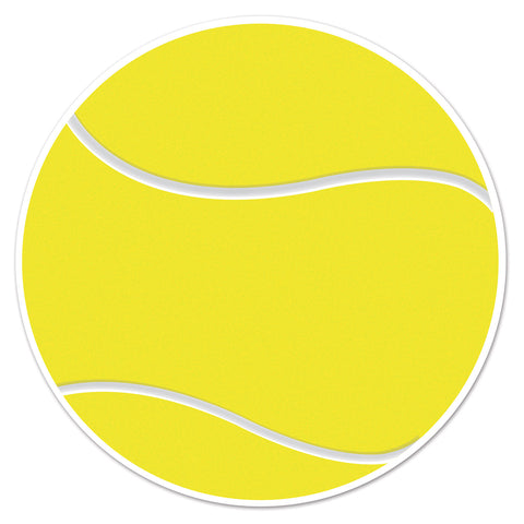 Tennis Ball Cutout 10" Printed 2 Sides