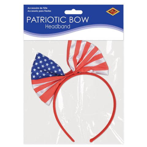 Patriotic Bow Headband 1 per package