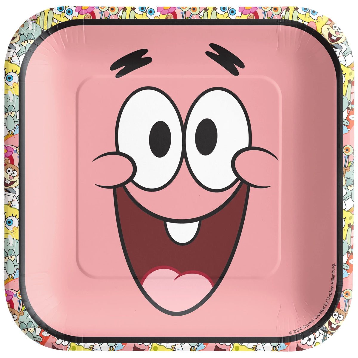 SpongeBob©  7" Square Plates Package of 8