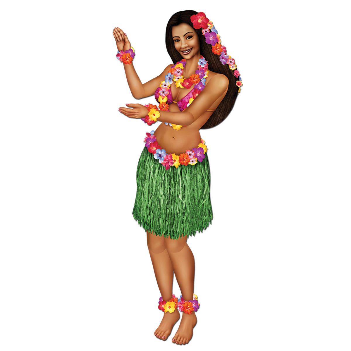 Jointed Hula Girl 3' 2" Paper 1 Per Package