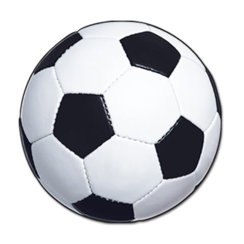 Soccer Ball Cutout 13 1/2" Printed 2 Sides