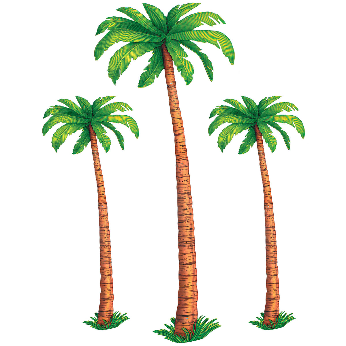 Jointed Palm Trees 3 per Pack 2 -4ft, 1-6ft Printed 2 sides