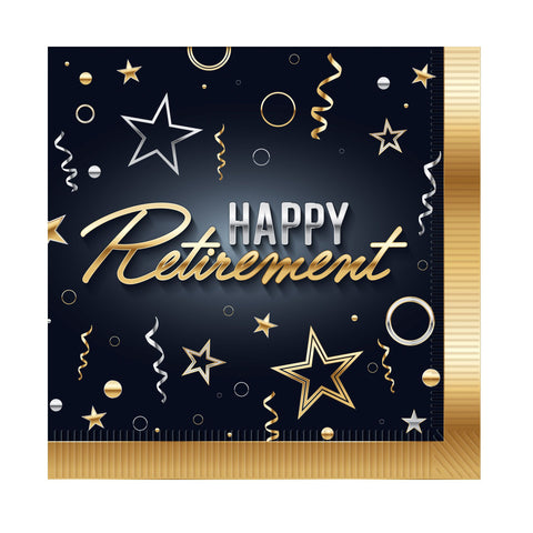 Happy Retirement Luncheon Napkins