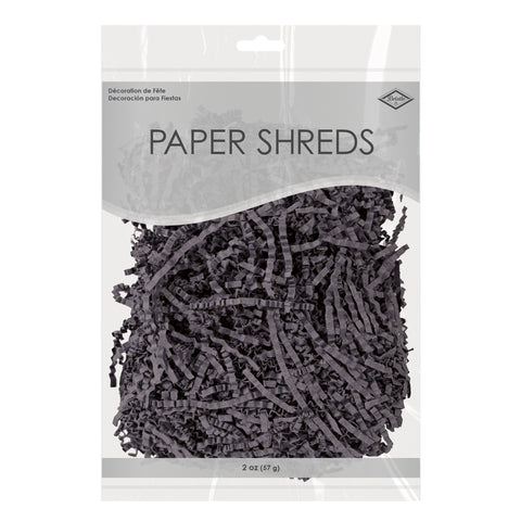 Paper Shreds- Color Black,  2oz