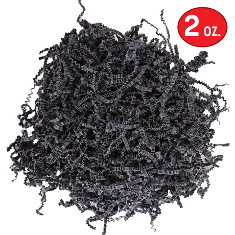 Paper Shreds- Color Black,  2oz