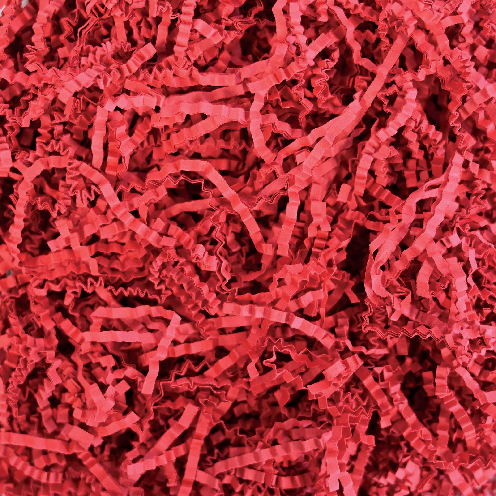 Bright red shredded paper filler 2 oz pack for gift baskets and packaging in Manahawkin, NJ