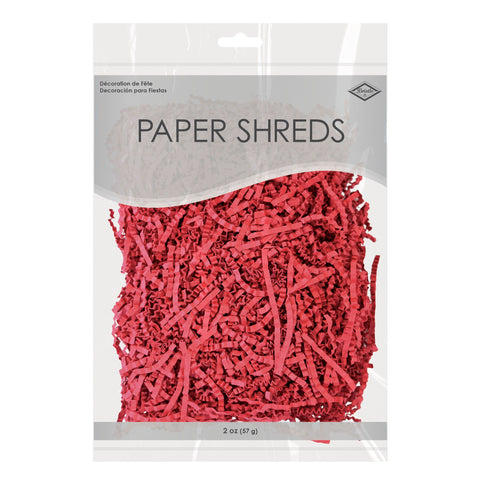 2 oz package of bright red paper shreds gift basket filler packaging supply available in Manahawkin NJ