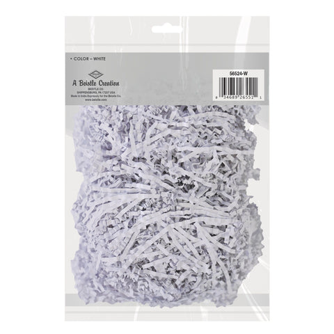 Paper Shreds- Color White,  2oz