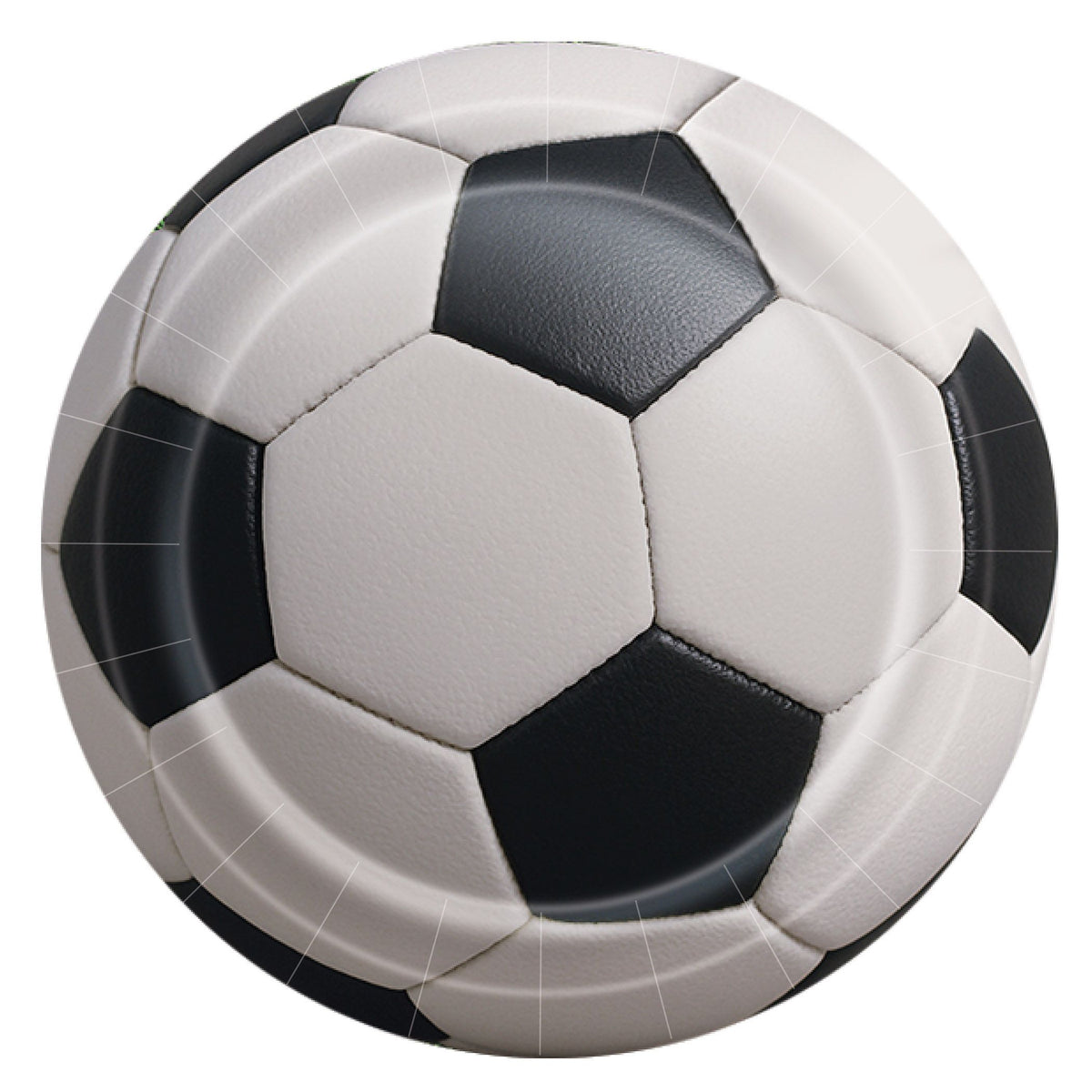 Soccer ball 9 inch paper plates with classic soccer ball design 8 count disposable party plates available near Manahawkin, NJ