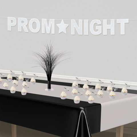 “Prom Night” glitter banner showing clean glitter print for photo-ready prom celebrations