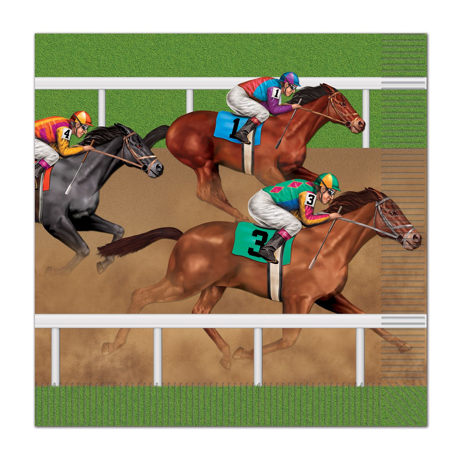 Horse racing luncheon napkins 16 count decorative disposable party tableware in Manahawkin, NJ