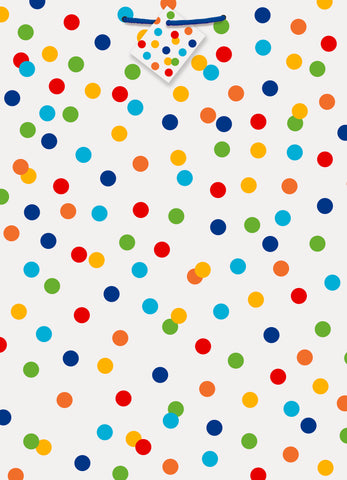 Rainbow Polka Dots Jumbo Gift Bag