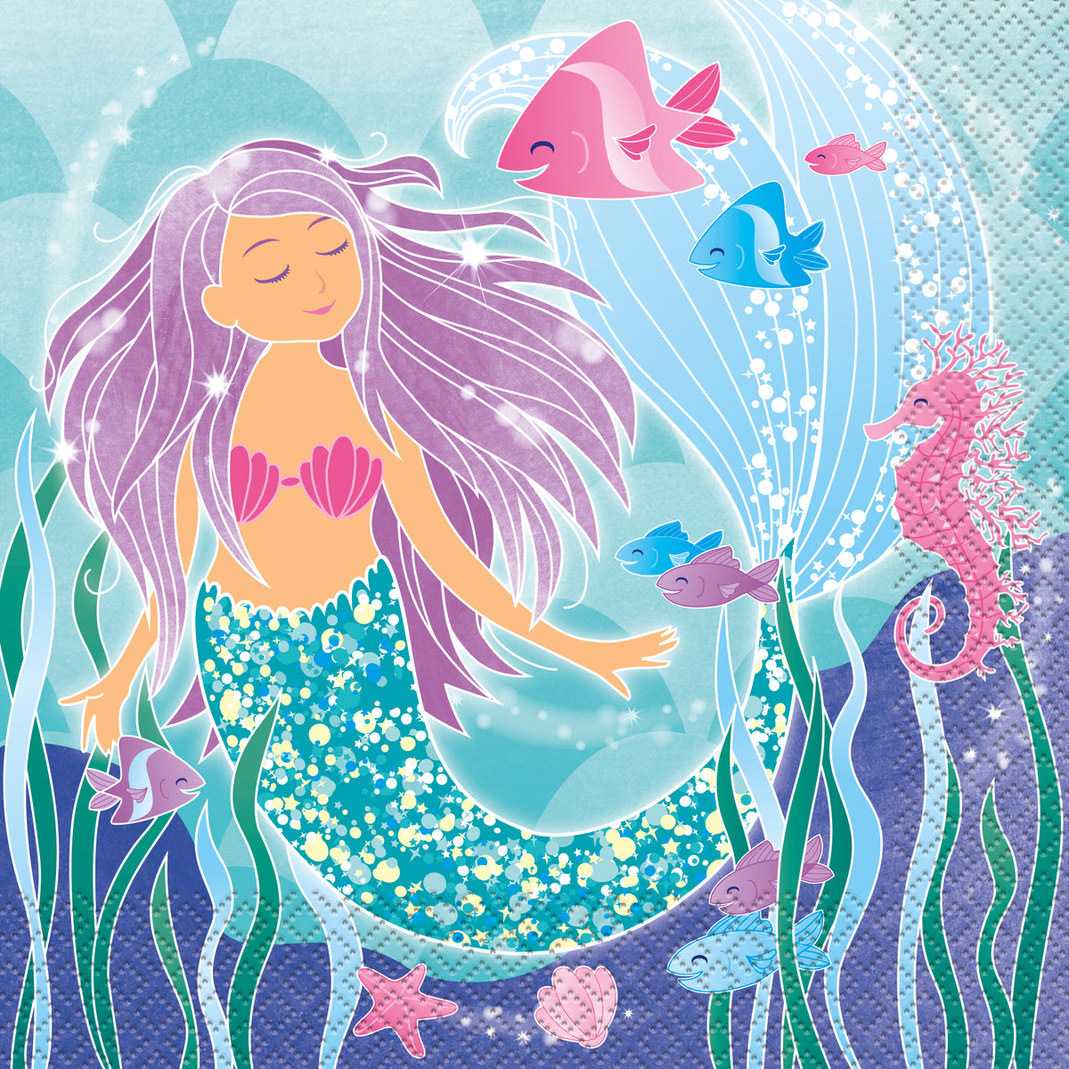 Mermaid Luncheon Napkins  16ct