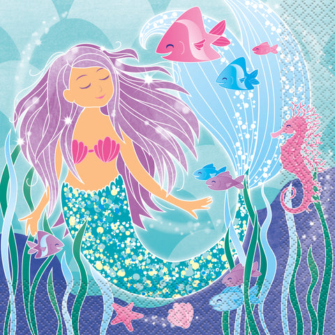 Mermaid Luncheon Napkins  16ct
