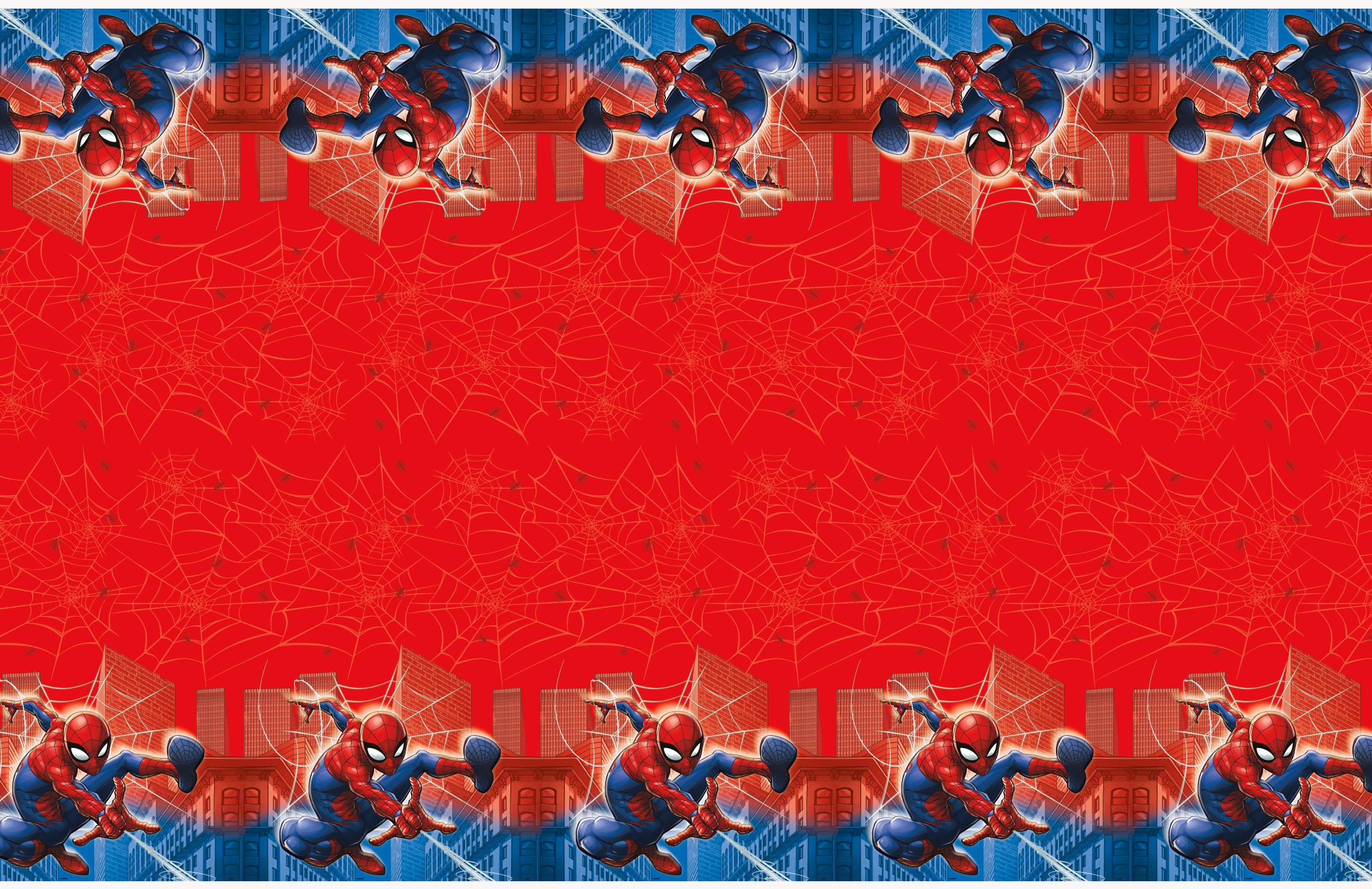 Spider-Man Plastic Table Cover 54" x 84" – Rectangular Disposable Party Tablecloth for Kids’ Birthday & Themed Events
