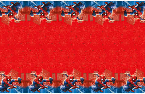 Spider-Man Plastic Table Cover 54" x 84" – Rectangular Disposable Party Tablecloth for Kids’ Birthday & Themed Events