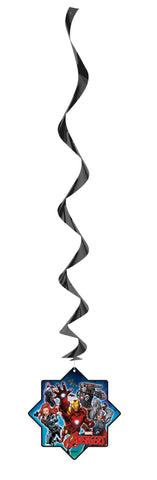 vengers Hanging Swirl Decorations – 26-Inch Party Ceiling Swirls (3 Count) – Marvel Superhero Birthday Party  Decorations