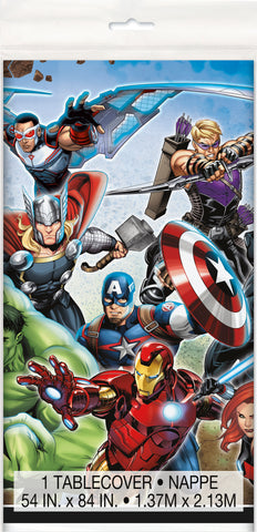 Avengers Rectangular Plastic Table Cover  54 x 84"
