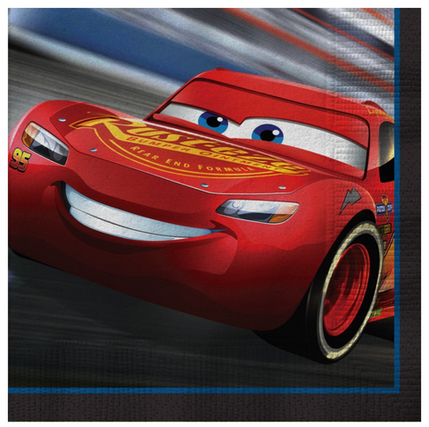 Disney Cars 3 Movie Beverage Napkins 16ct Manahawkin, NJ Party Fair Lightning McQueen design