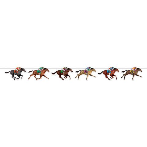 Horse Racing 6 1/2" x 6' Streamer 1 per package