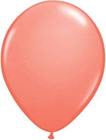 Coral 5 inch Qualatex Profesional Quality Latex Balloon 100 count package