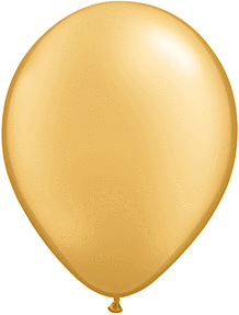 Gold 5 inch Qualatex Professional Quality Latex Balloon 100 count package