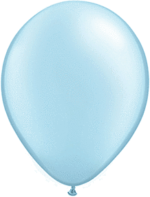 Pearl Light Blue 5 inch Qualatex Professional Quality Latex Balloon 100 count package