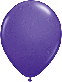 Purple Violet 5 inch Qualatex Professional Quality Latex Balloon 100 count package