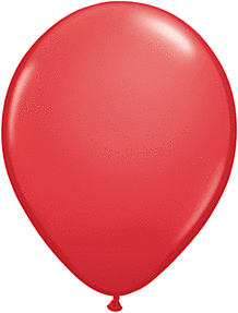 Red 5 inch Qualatex Profesional Quality Latex Balloon 100 count package