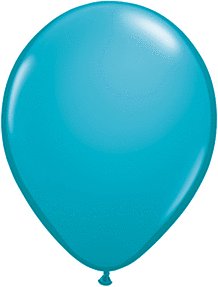 Tropical Teal 5 inch Qualatex Professional Quality Latex Balloon 100 count package