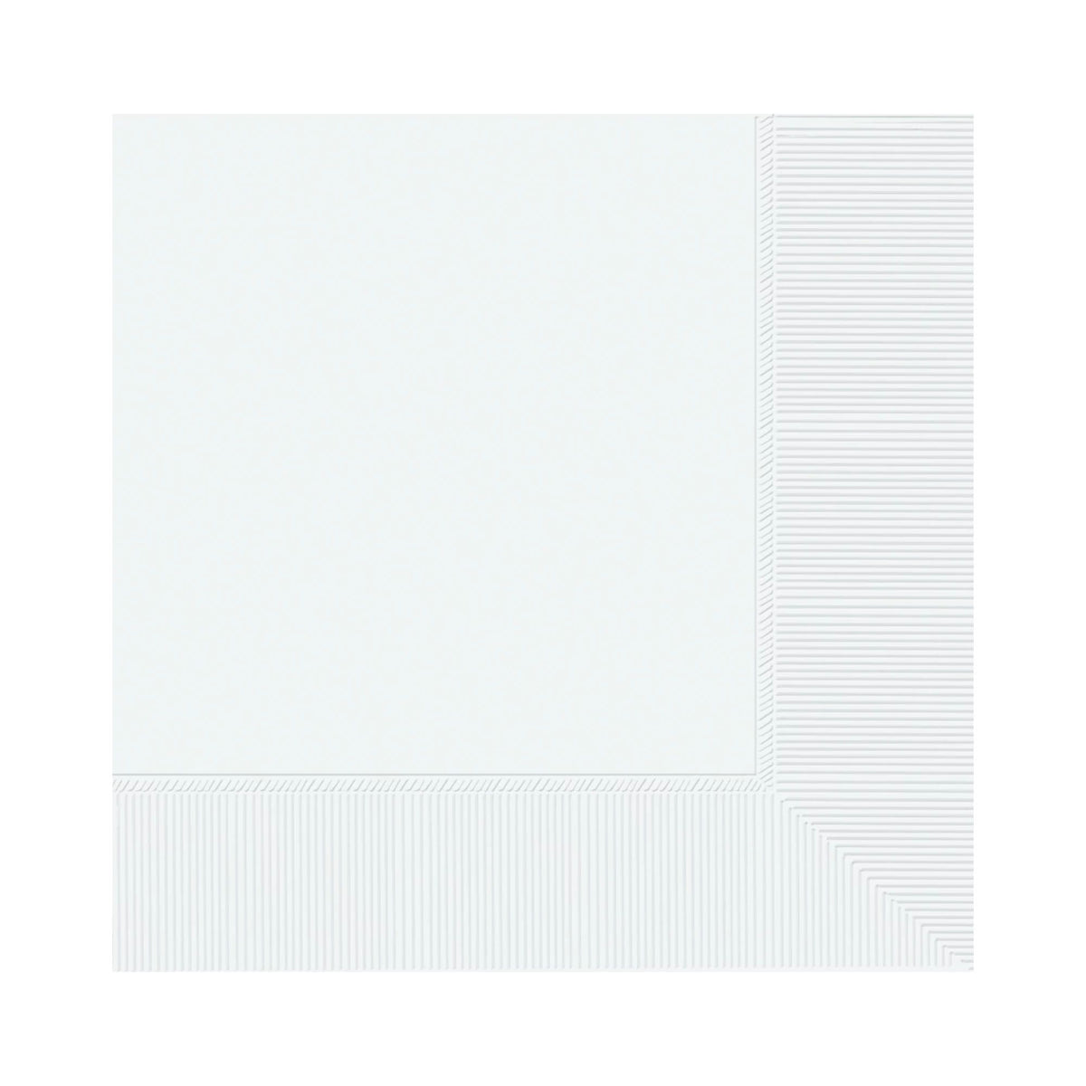 Frosty White 3-ply Beverage Napkins, 40ct