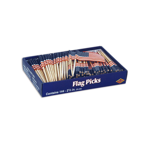 US flag picks food toppers for patriotic celebrations in Manahawkin, NJ. at Party Fair.