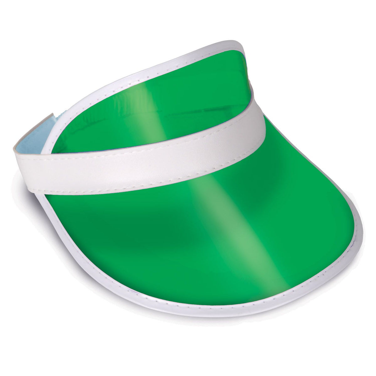 Clear Green Plastic Dealer's Visor One size fits most