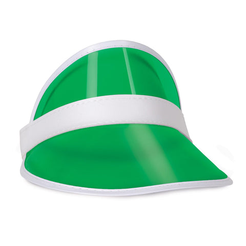 Clear Green Plastic Dealer's Visor One size fits most