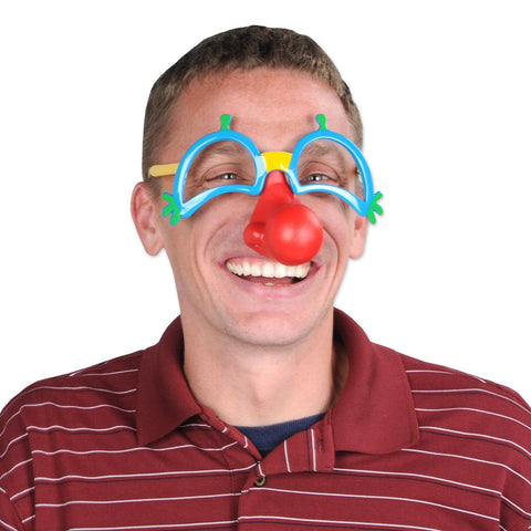 Clown Glasses w/Nose One size fits most